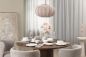 Preview: Villeroy & Boch Afina Geschirr auf modern gedecktem rundem Esstisch