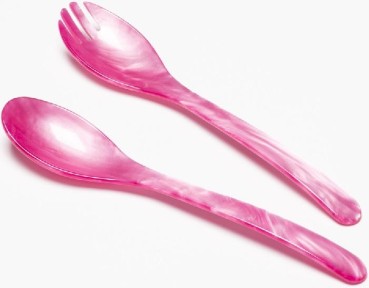 G.F.-Heim-Soehne-Salatbesteck-aus-Acrylglas-pink-29,5cm