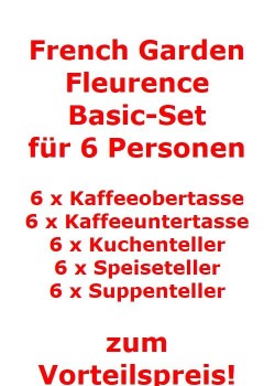 Villeroy & Boch French Garden Fleurence Basic-Set für 6 Personen / 30 Teile