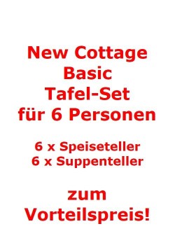 Villeroy & Boch New Cottage Basic Tafel-Set für 6 Personen / 12 Teile