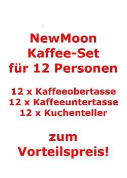 Villeroy & Boch NewMoon Kaffee-Set für 12 Personen / 36 Teile