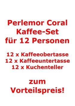 like. by Villeroy & Boch Perlemor Coral Kaffee-Set für 12 Personen / 36 Teile