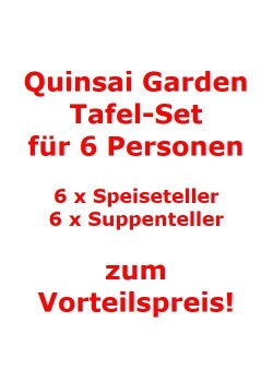 Villeroy & Boch Quinsai Garden Tafel-Set für 6 Personen / 12 Teile