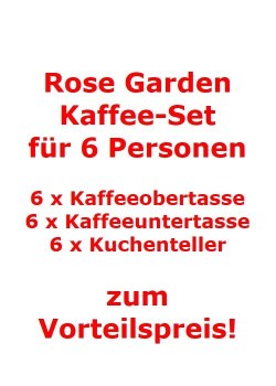 Villeroy-Boch-Rose-Garden-Kaffee-Set-fuer-6-Personen