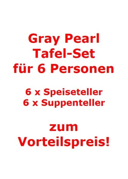 Villeroy-Boch-Gray-Pearl-Tafel-Set-fuer-6-Personen