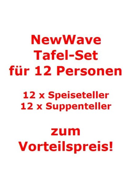Villeroy-Boch-New-Wave-Tafel-Set-fuer-12-Personen