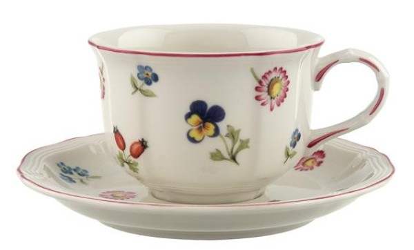 Villeroy-Boch-Petite-Fleur-Teetasse-Teeuntertasse-