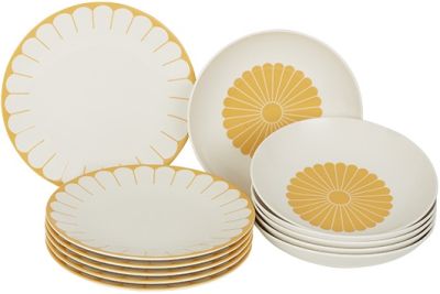 Villeroy-Boch-Fleur-Soleil-Tafelset-fuer-6-Personen-von-Porzellan-Exklusiv