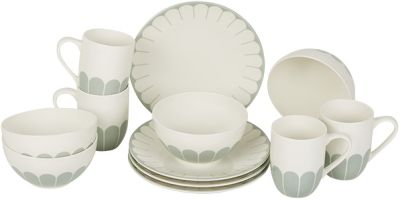 Villeroy-Boch-Fleur-Vert-Fruehstueckset-fuer-4-Personen-von-Porzellan-Exklusiv