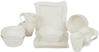 Villeroy-Boch-NewWave-Fruehstuecksset-fuer-4-Personen-von-Porzellan-Exklusiv