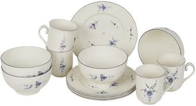 Villeroy-Boch-Vieux-Luxembourg-Fruehstueckset-fuer-4-Personen-von-Porzellan-Exklusiv